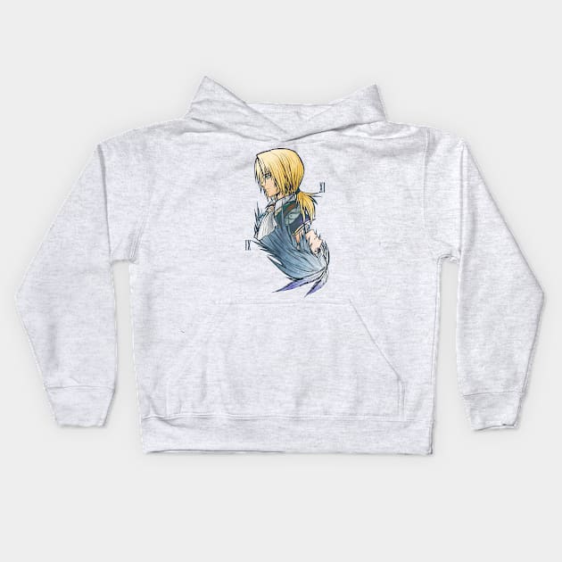 FF9 character art 2 Kids Hoodie by mcashe_art